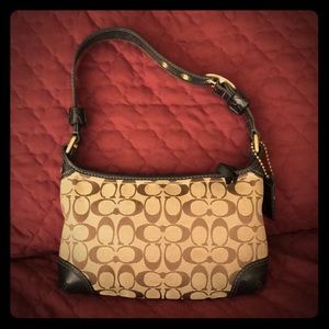 Coach Black Leather trim with brown CC’s